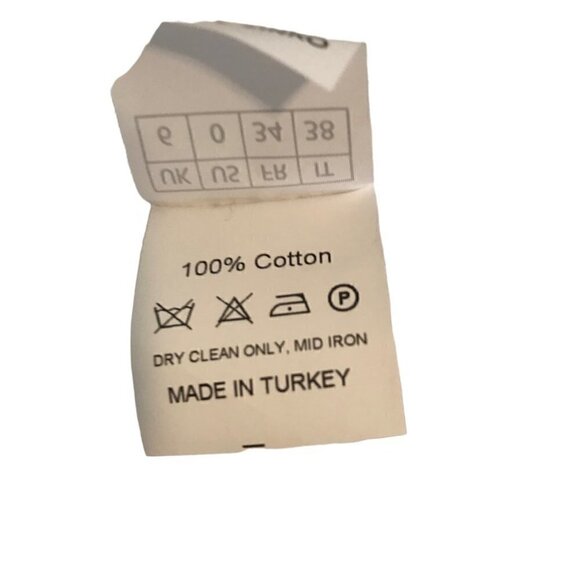 Natasha Zinko  White Cotton Bunched Shirt Size 34 - Picture 7 of 8